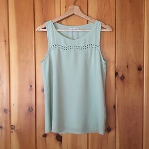 Naked Zebra Light Green Tank Top